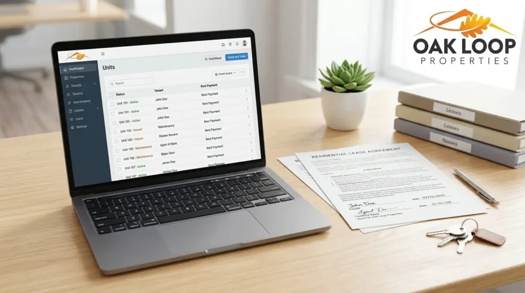 Organized tenant management and lease preparation services provided by Oak Loop Properties in Pearland, TX.